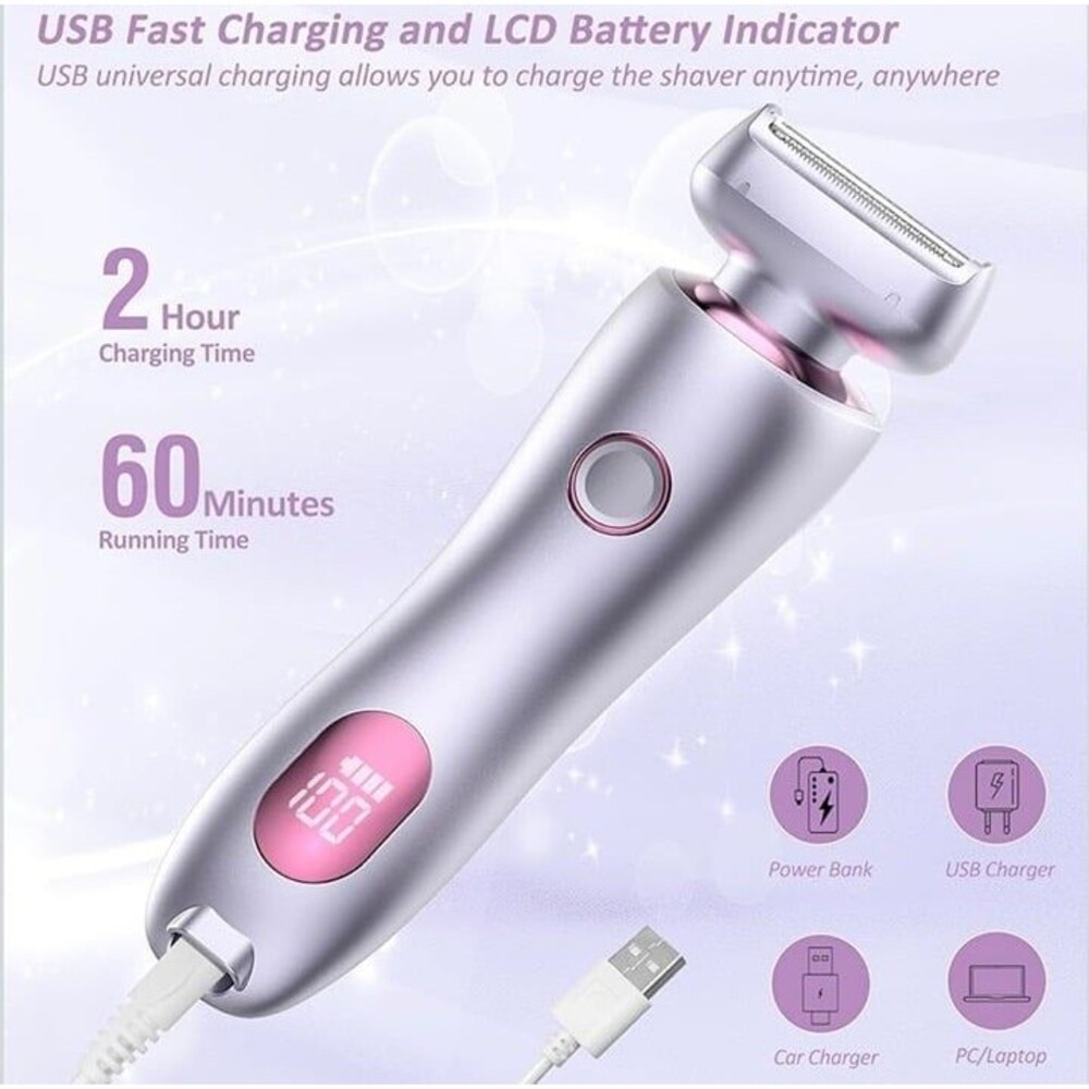 New Women's Electric Razor With Charger - Picture 6 of 7